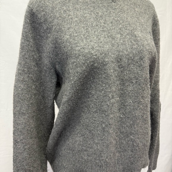 Polo Ralph Lauren Gray Lambswool Sweater XL V-Neck Classic Fit - Picture 3 of 12